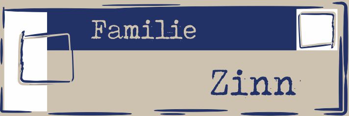 Familie Zinn Schild