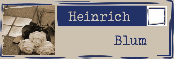 Heinrich Blum Schild